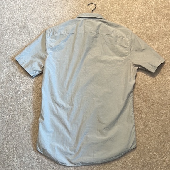 Excellent condition gray Burberry Brit mens medium button up T - Picture 4 of 8